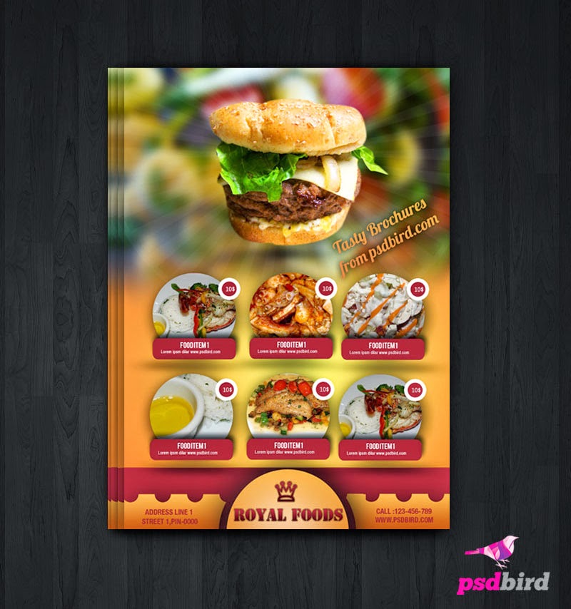 free fast food menu card flyer psd printriver food flyer psd free