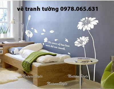 Vẽ tranh tường phòng ngủ Vẽ tranh tường phòng ngủ đẹp
