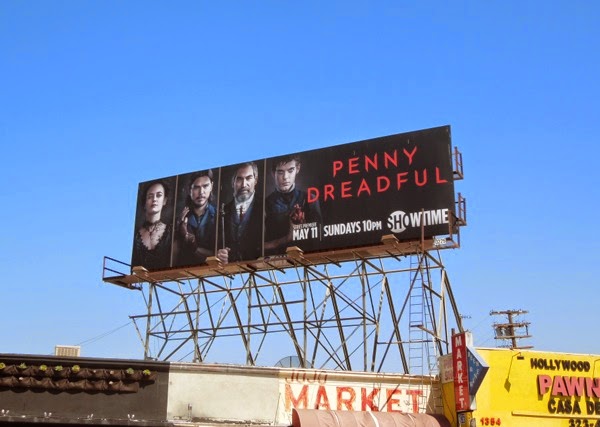 Penny Dreadful season 1 Victor Frankenstein billboard Penny Dreadful season 1 Frankenstein billboard