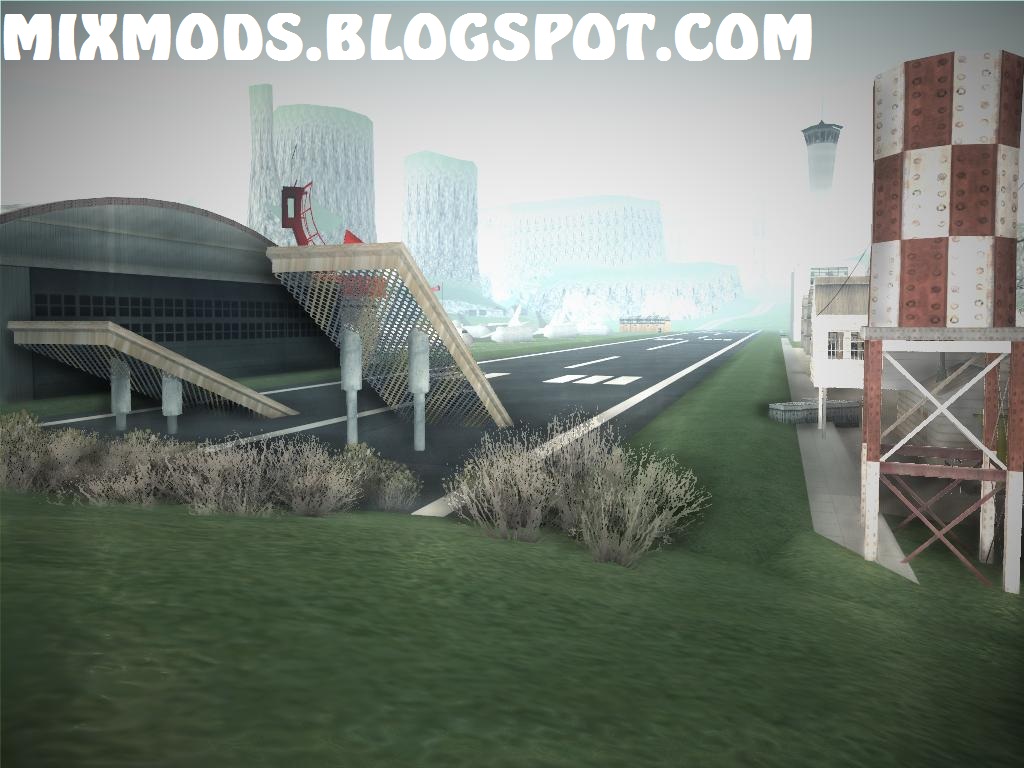 Aeroporto abandonado com luzes - MixMods