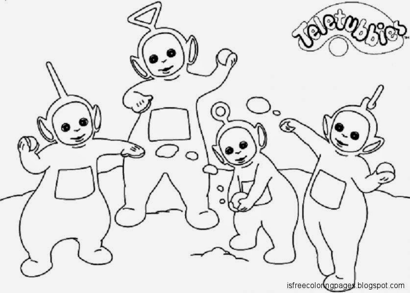 Free Coloring Pages Teletubbies Coloring Pages