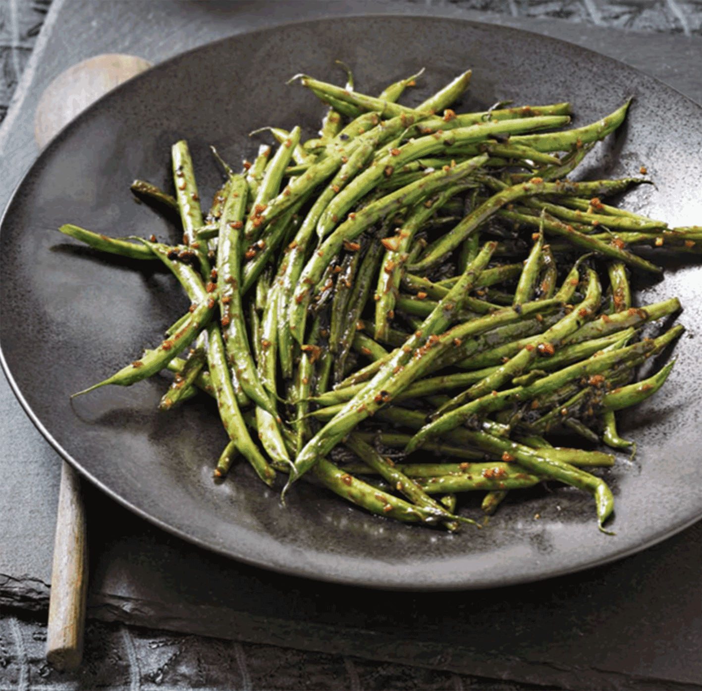 Stirfried French Beans with Ginger and Black Bean Sauce Recipe