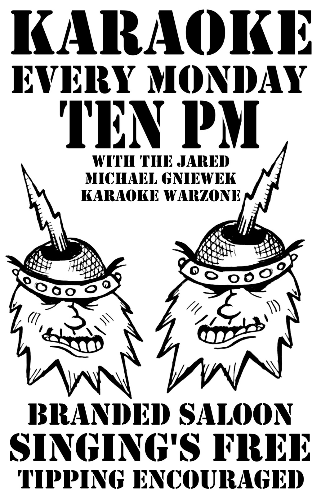 Monday 07.01.13 Rooftop Gangstas Open Mic 730pm Karaoke Mondays at