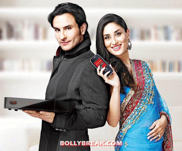  Saif ali Khan Kareena Kapoor airtel ad - (9) -  Saif Kareena Pictures Together - Photo Gallery