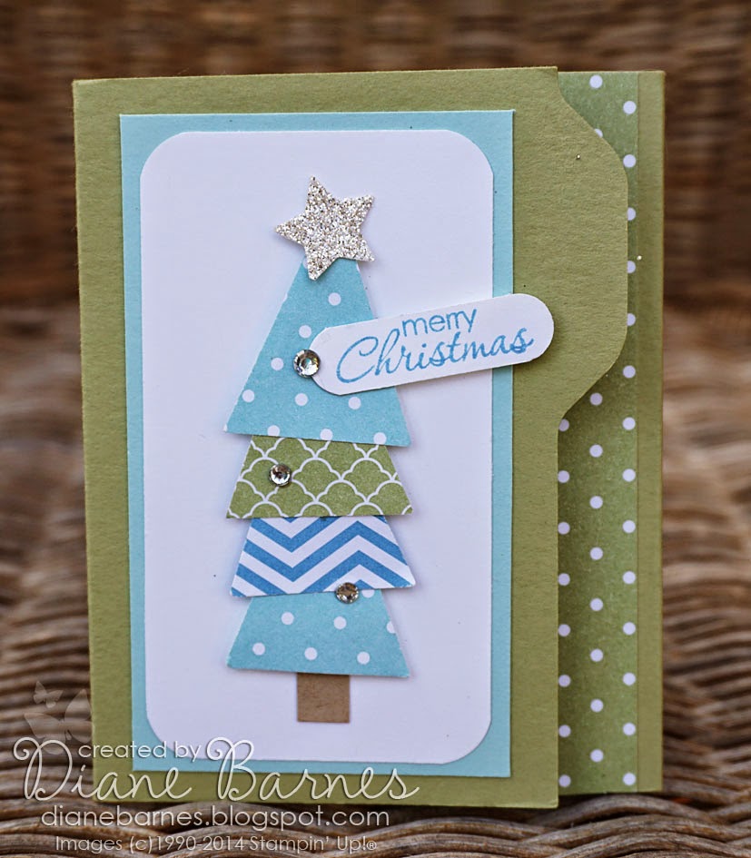 colour me happy Tutorial time Christmas tree gift card holder