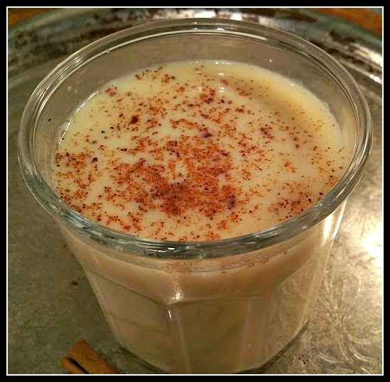red or green? Spiced Eggnog (Egg and Dairy Free)