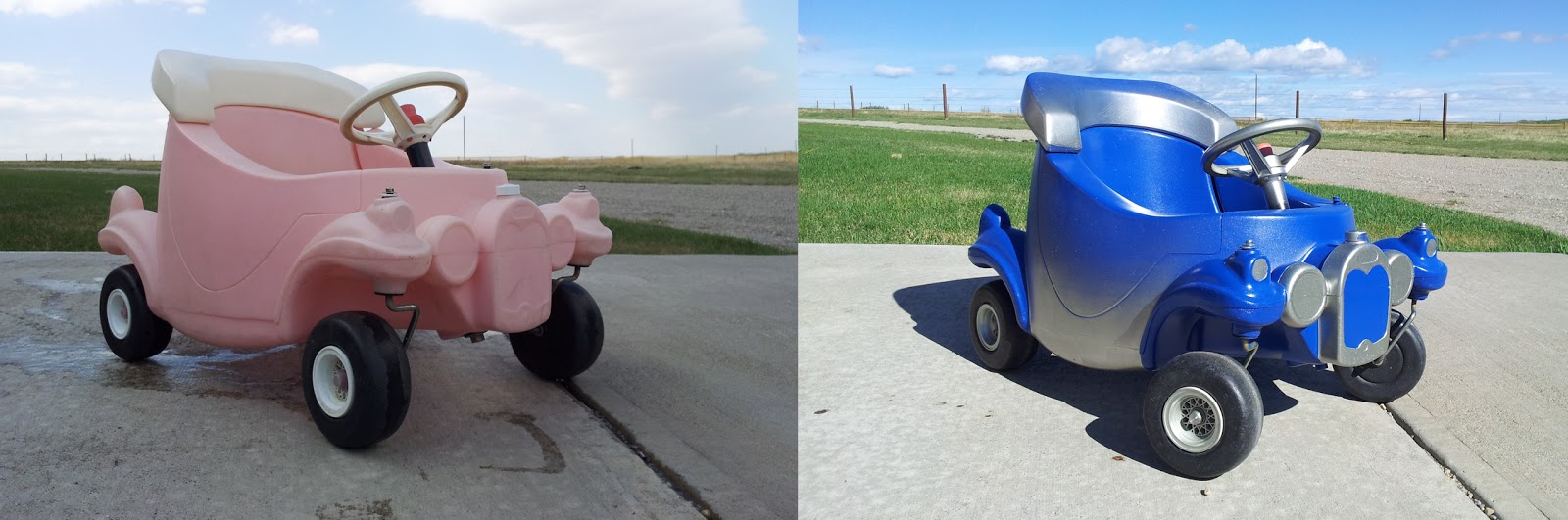 Shrunken Giraffe Crafts Little Tikes Coupe Makeover