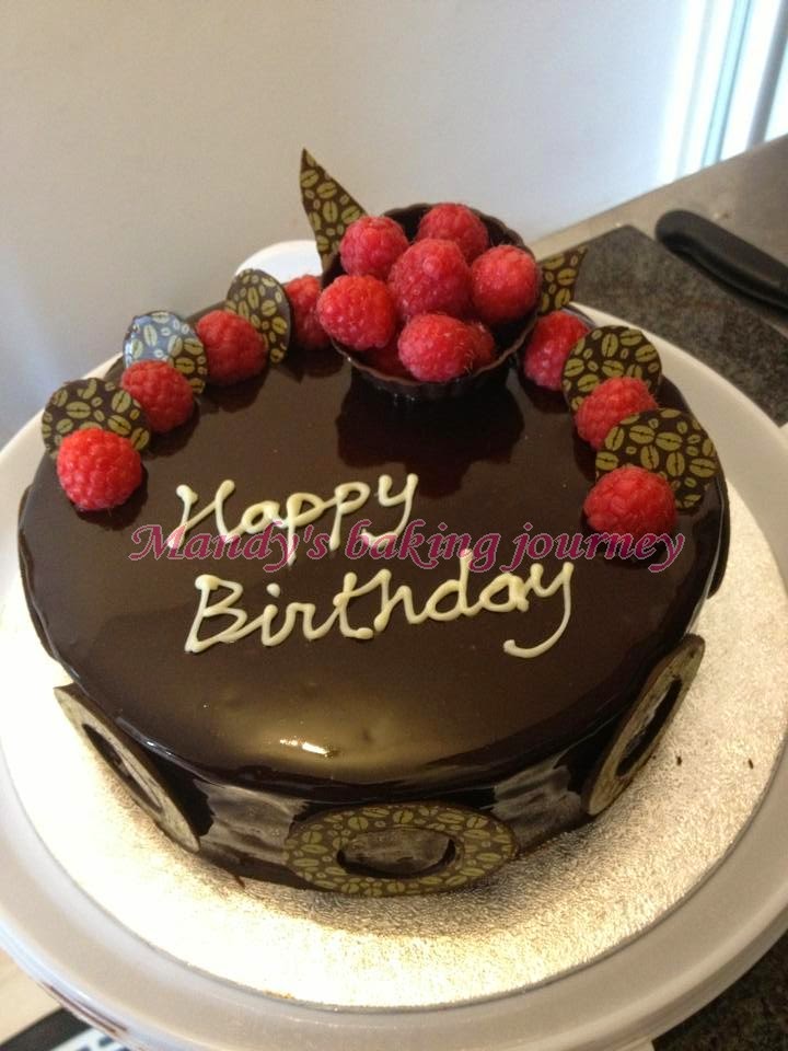 Mandy's baking journey Chocolate lacquer glaze (mirror glaze)