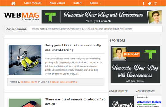 WebMag Blogger Template WebMag Blogger Template