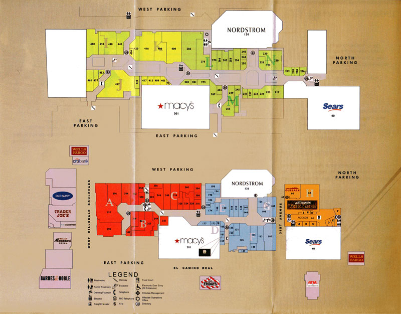 Hillsdale Mall San Mateo Directory BIGMallrat Shopping Malls in the