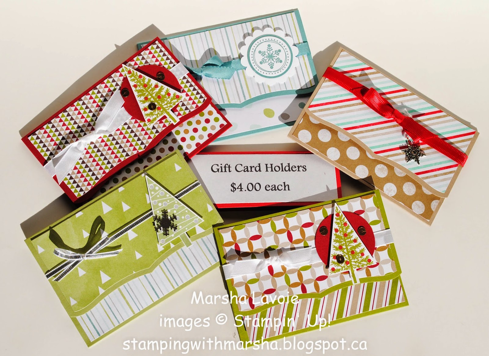 Stamping With Marsha Gift Card Holders