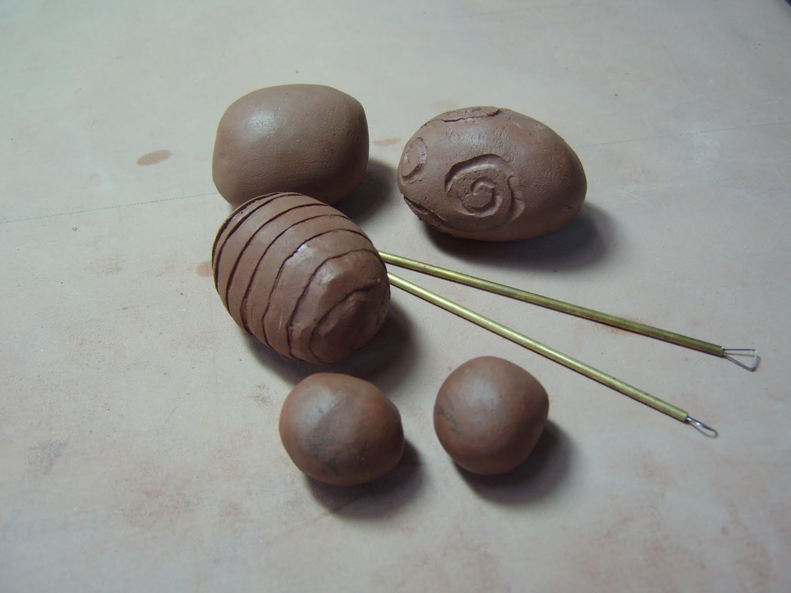 Hand Carved Hollow Beads 1