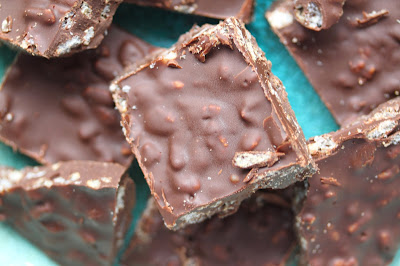 Start with dairy-free, nut-free, gluten-free chocolate, add gluten-free crisped rice cereal, and make your own candy bar!