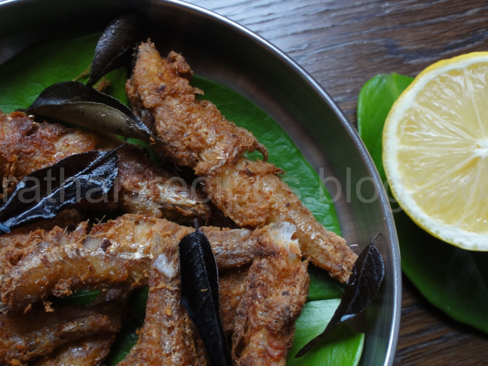 Rathai's Recipes Anchovies Fish Fry Nethili Meen Poriyal