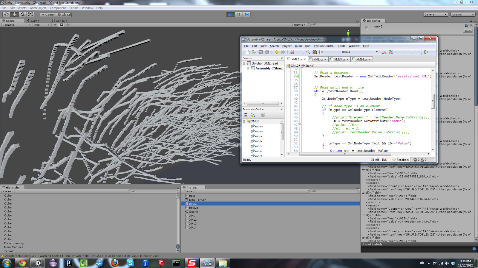 Unity game engine thesis image