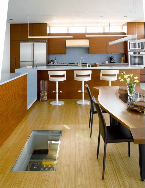 In-floor wine cellars are becoming a thing lately. They're really functional and sophisticated! - This Guy Put A Secret Window On His Kitchen Floor, For A Brilliant Reason! In-floor wine cellars are becoming a thing lately. They're really functional and sophisticated! - This Guy Put A Secret Window On His Kitchen Floor, For A Brilliant Reason!