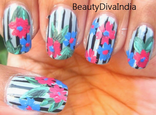 5. Spring Floral Nail Art for Beginners - wide 5