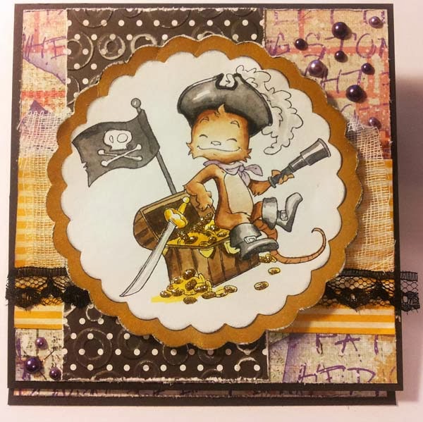 Susanne Rose Designs Geburtstagskarte für einen Piraten!