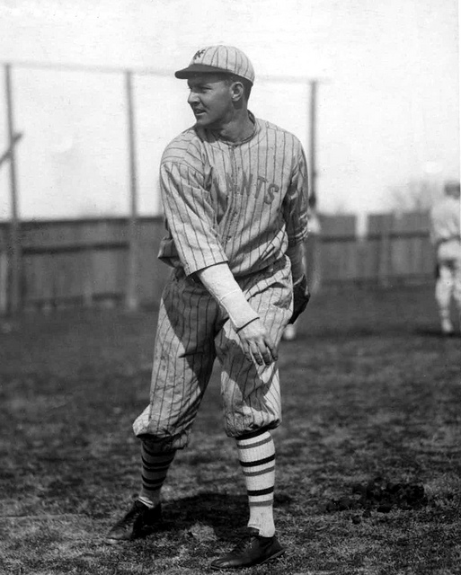 New York Giants Pitcher Who Pitched In Three World Series Hugh
