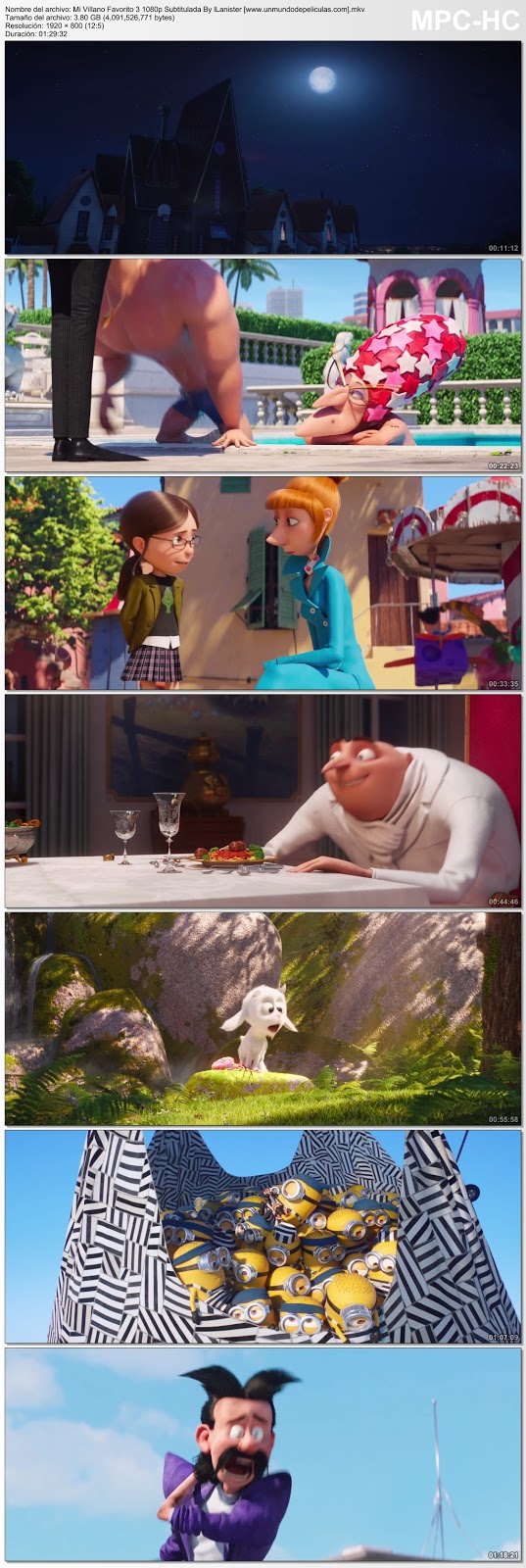 Capturas de la película.