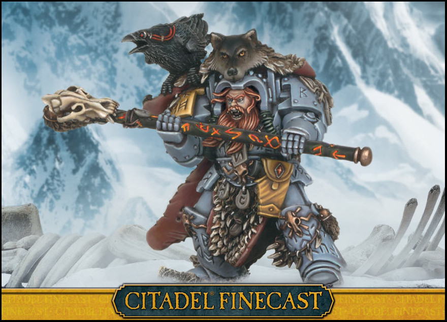 Citadel Finecast miniature: Njal Stormcaller, Runepriest