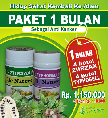 paket 1 obat herbal kanker de nature