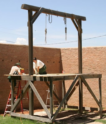 Erecting gallows - Pakistan has ended its moratorium on the death penalty after school attack.