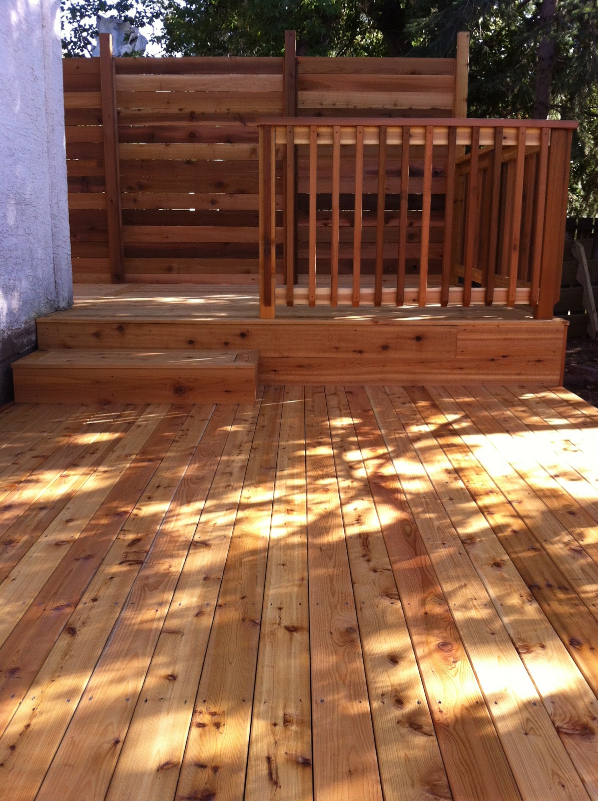 Calgary deck builders Calgary decks CUSTOM CEDAR DECK WITH CUSTOM RAILING