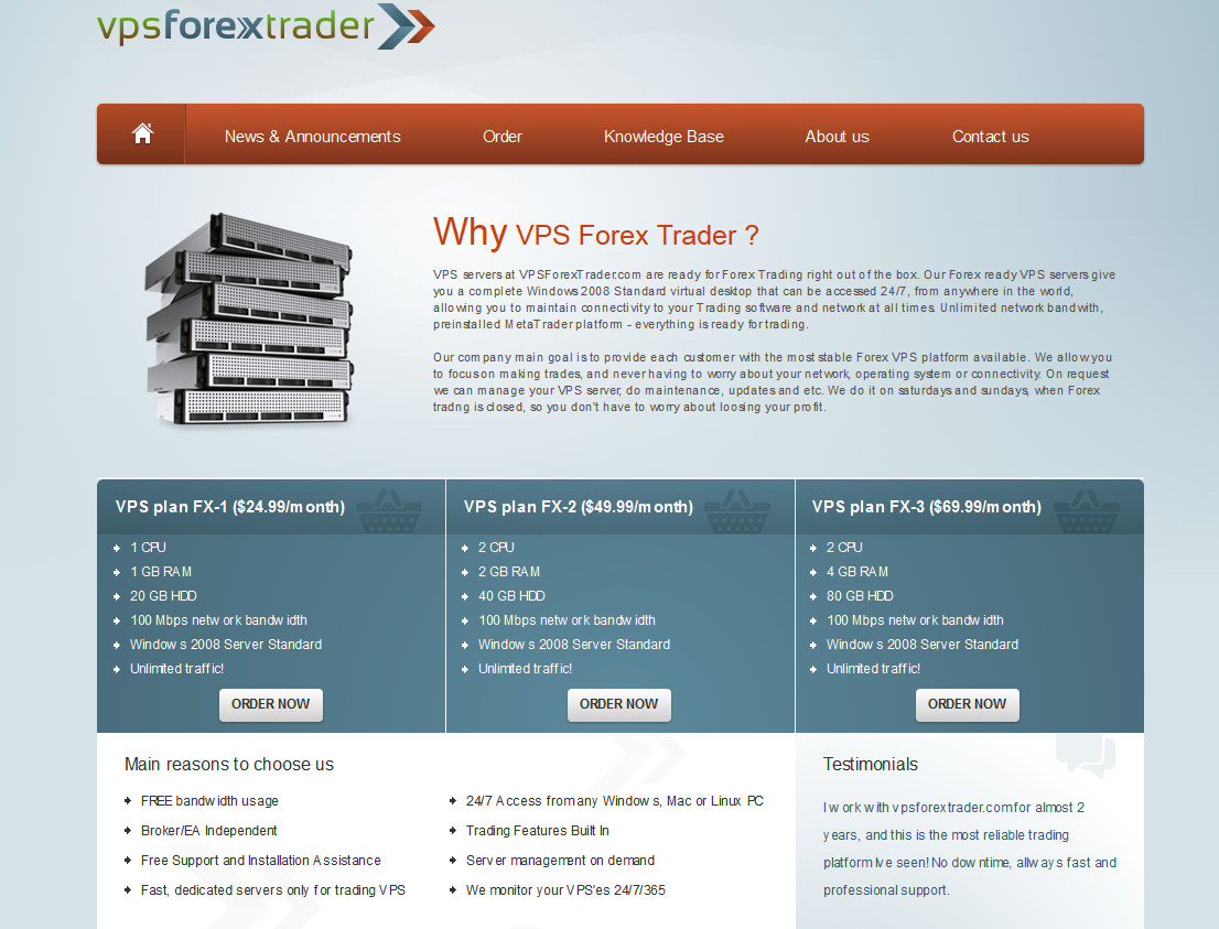 vps forex trader