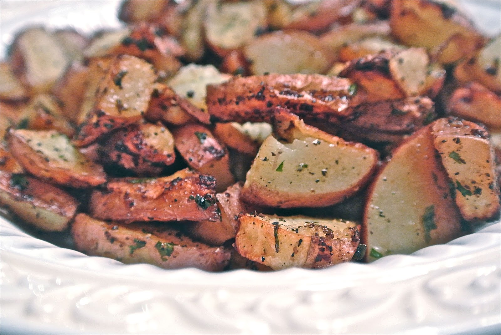 The Barbee Housewife Roasted Soy Cilantro Red Potatoes