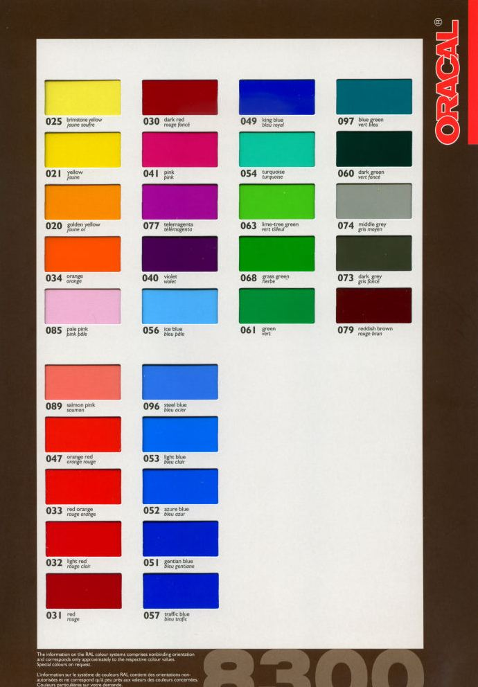 bee sticker workshop katalog oracal oracal 651 color chart