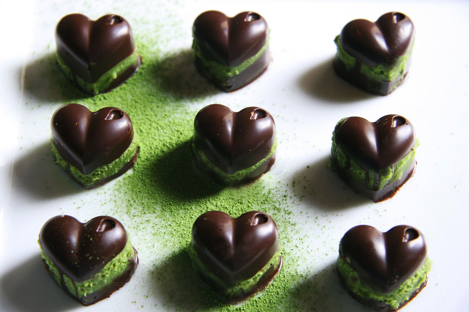 Green Tea Chocolate for Valentine's Day