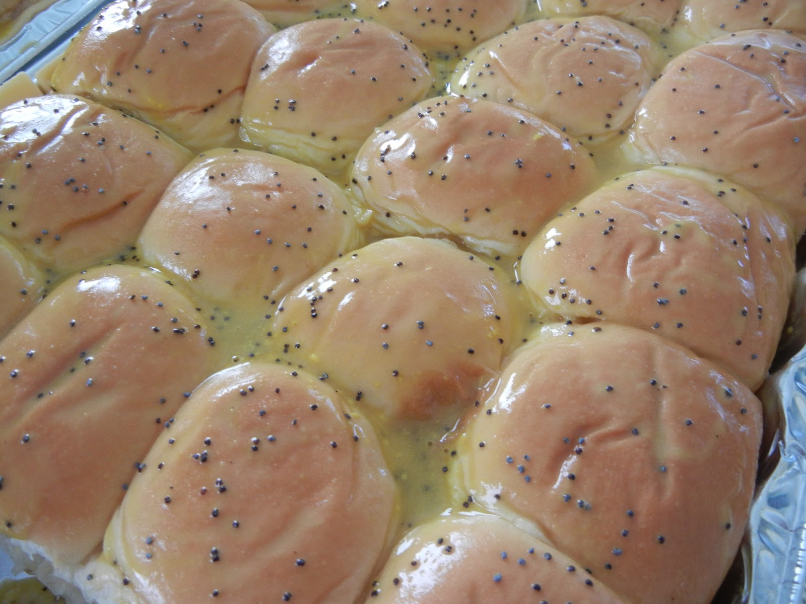 MamaHoots.. Food is Love Poppy Seed Ham and Cheese Rolls