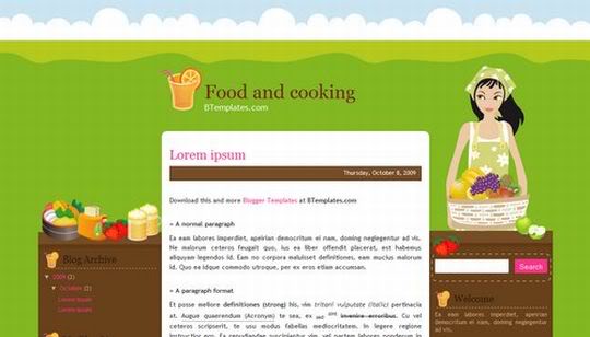 Wordpress Templates For Food Blogs