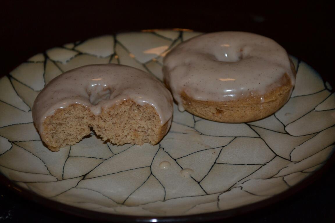 Sarah's Sweet Kitchen Baked Cinnamon Bun Donuts with Vanilla Cream