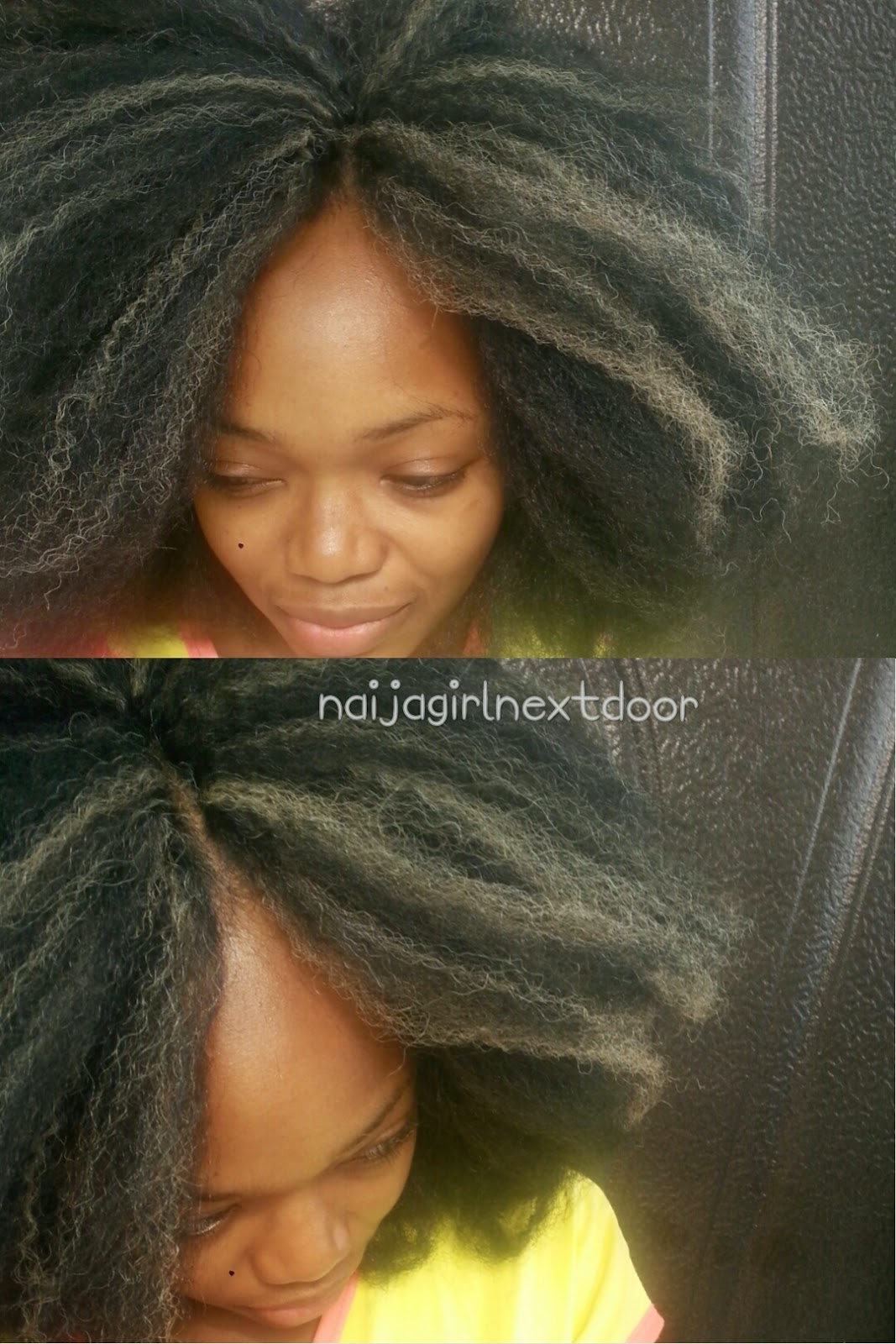 I style Crochet braids with invisible part (no knot) Naija girl next
