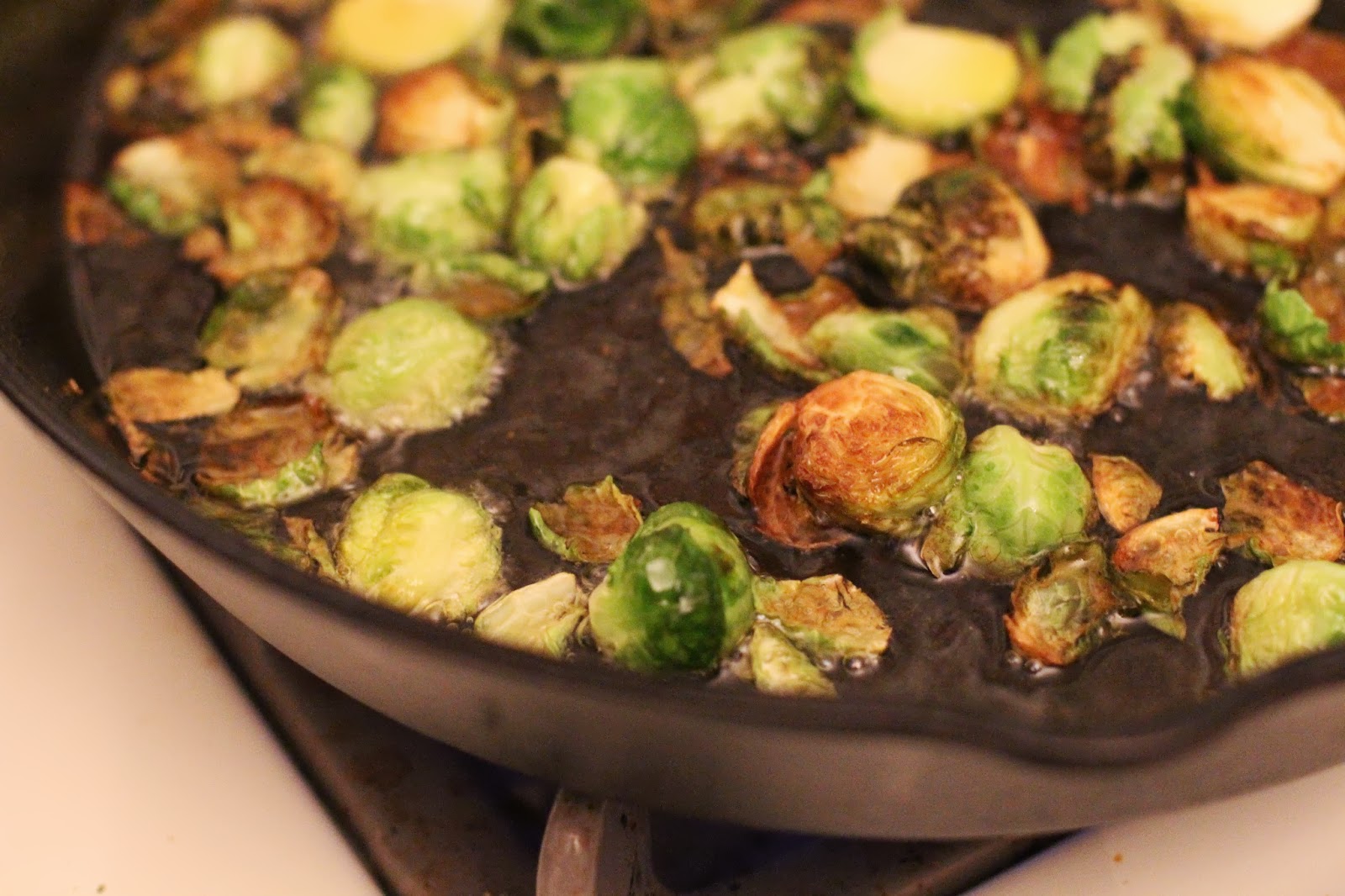 Adelaide's Homesewn Soy Sauce and Lime Brussel Sprouts of Deliciousness