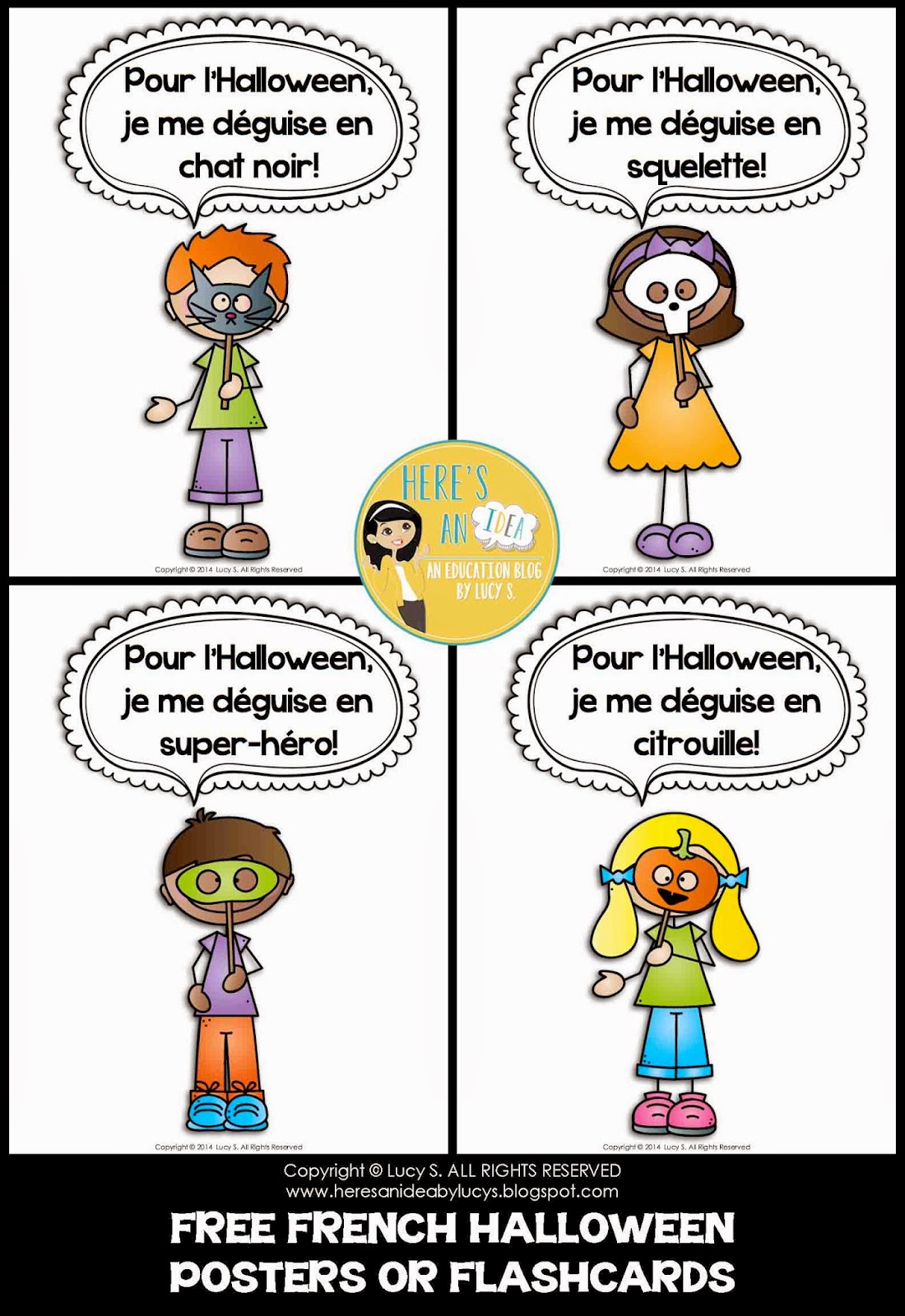 Here's an idea French Interactive Halloween activities, a selection of