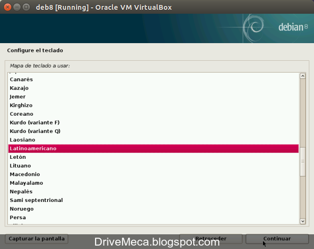 DriveMeca instalando Debian Jessie paso a paso