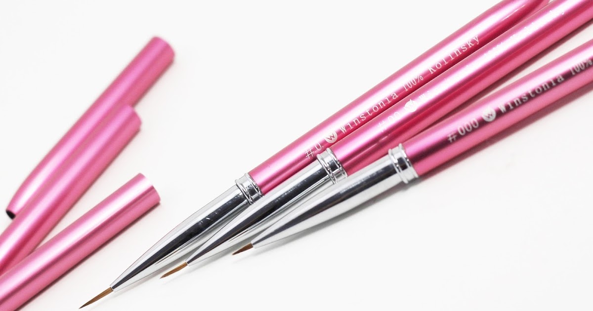 Winstonia Kolinsky Sable Detail Brushes + Easter Nail Design Makeup