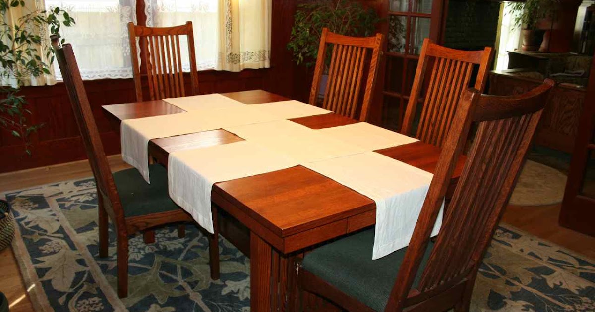 Laurelhurst Craftsman Bungalow Dining Room Table Runners