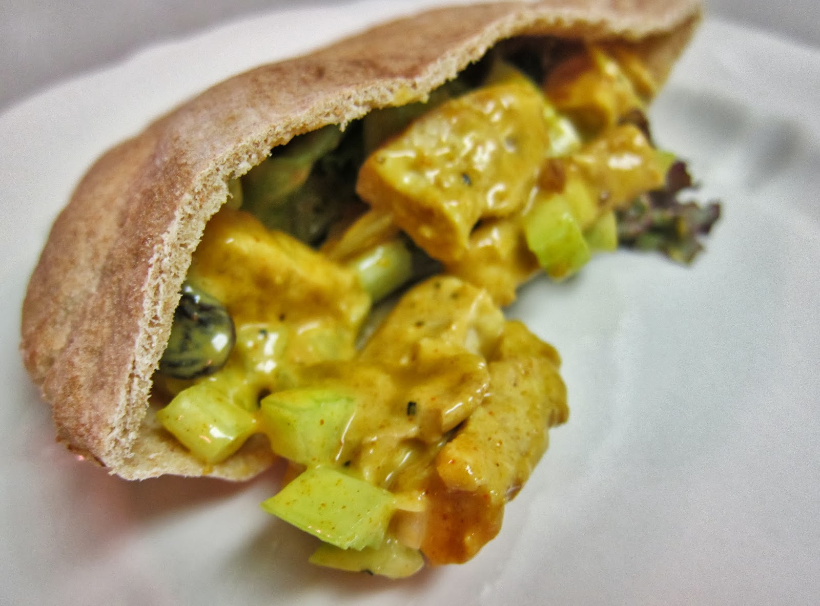 The Vegan Chronicle Chicken Curry Pitas