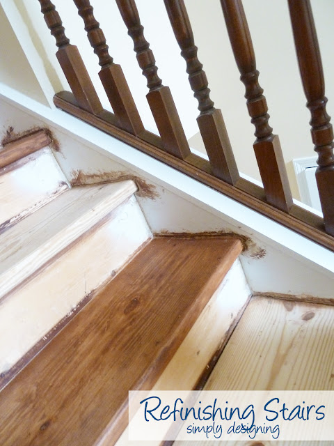 staining+stairs Staircase Make-Over {Part 5}: this was our final attempt...no matter what! 9