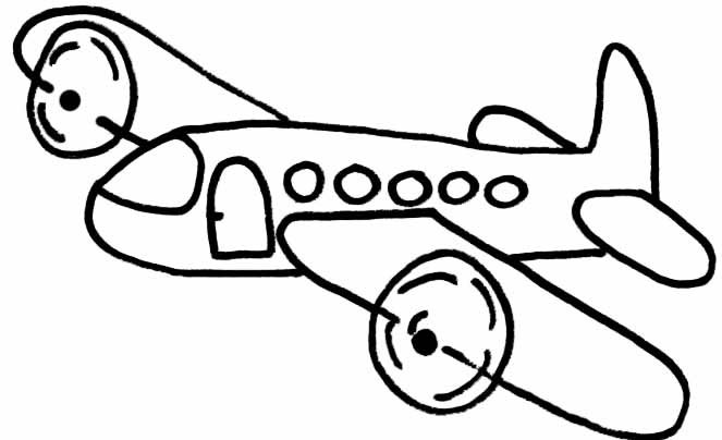 Free Airplane Coloring Pages