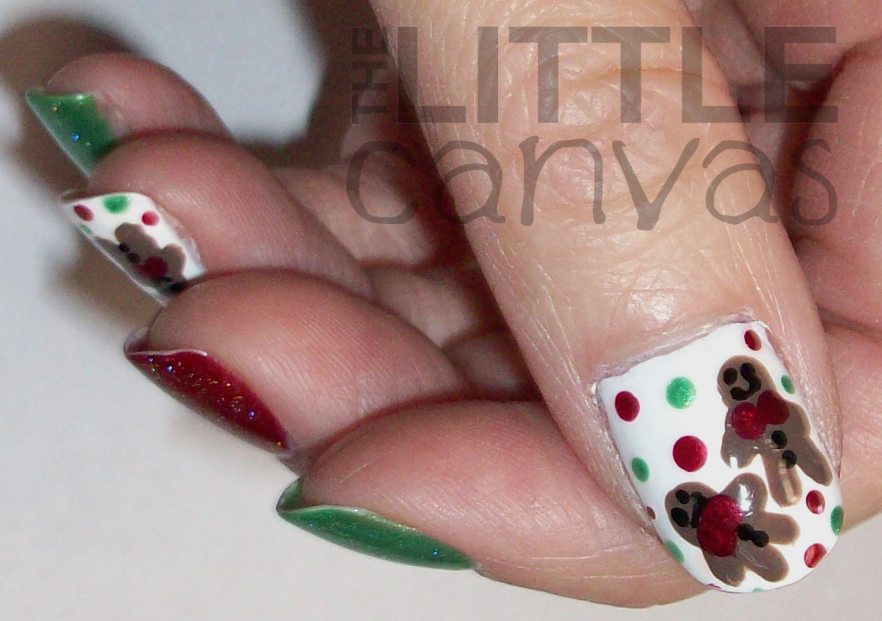 5. "Gingerbread Man Nails" - wide 8