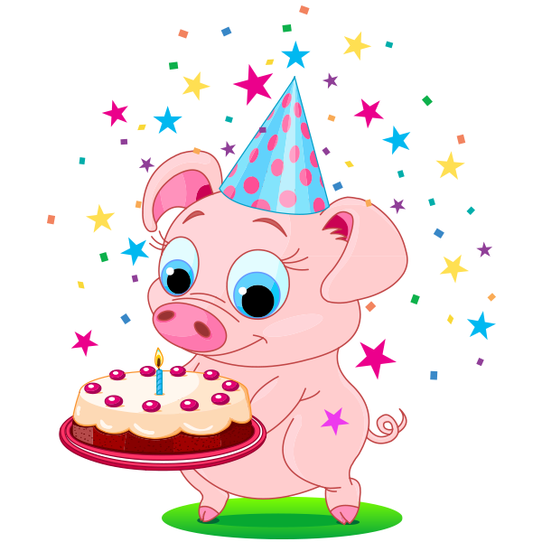 Birthday Piggy Icon