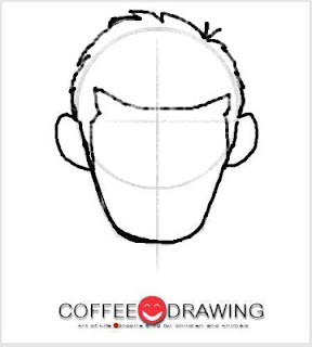 สอนเด็ก วาดตัวการ์ตูน รูปใบหน้า แบบง่ายๆ step 05