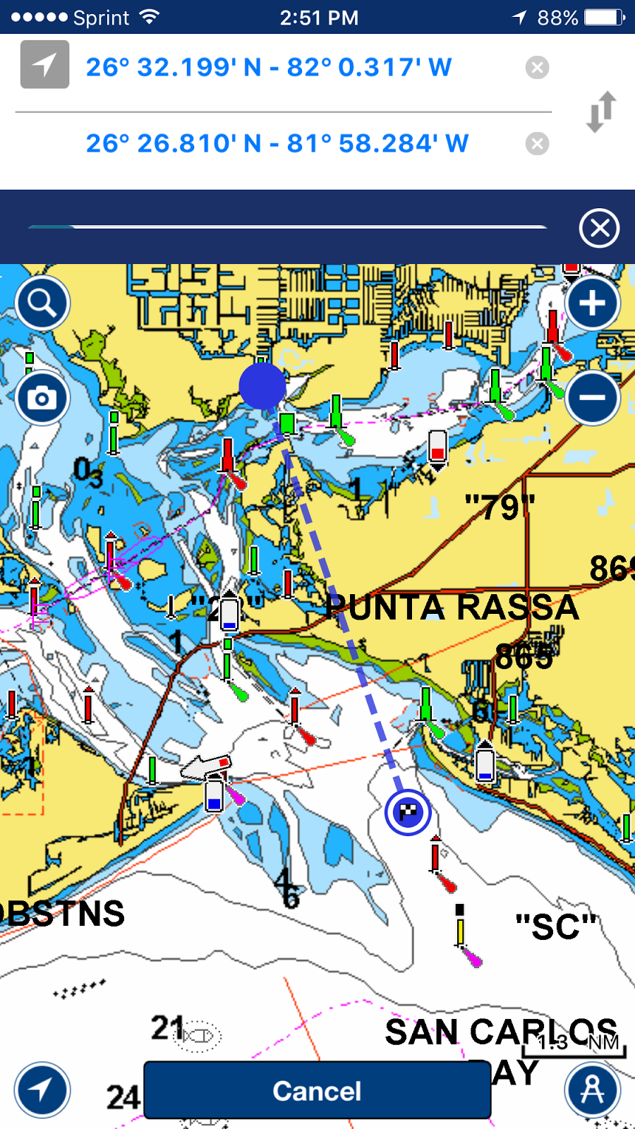 iMarine Apps Navionics Autorouting