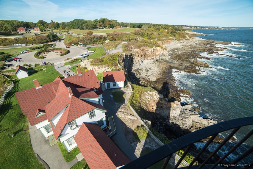 Cape Elizabeth, Greater Portland, Maine USA October 2015 Portland Head Light Lighthouse and Casco Bay. Photo by Corey Templeton.