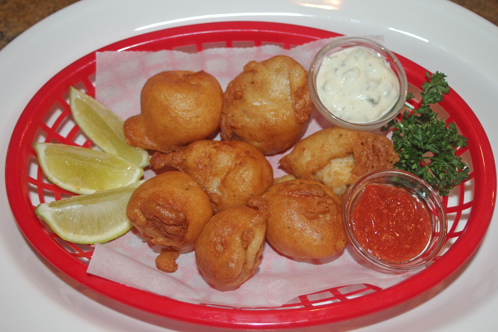 The Grub Files Cooking with Camissonia BeerBattered Fried Scallops